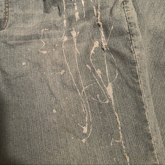 ULTRA LOVE “Paint” Decorative Flare/Wide Leg Jeans - Picture 4 of 7